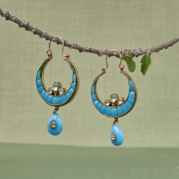 Turquoise blue Chand Bali KER 141