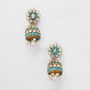 Aqua Pearl Elegance Earrings by Gift Elegantly