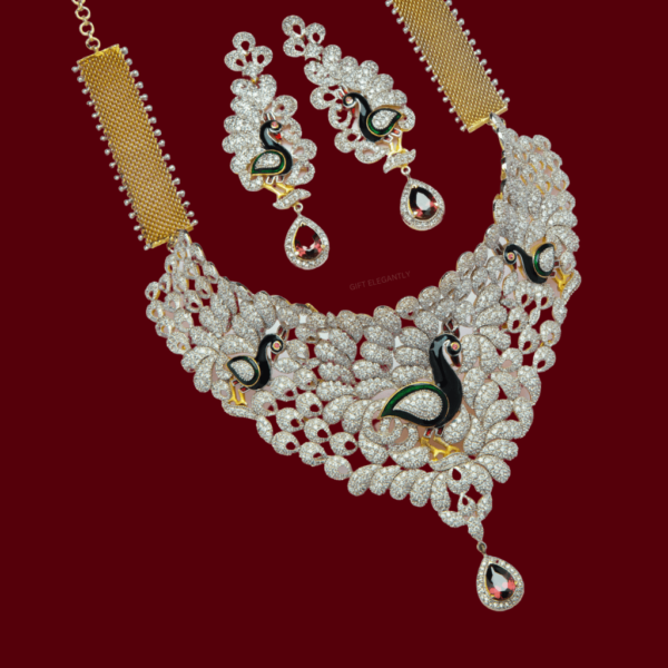 Peacock diamond set KNS 105