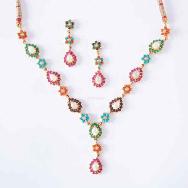 Multicolor necklace set KNS 106