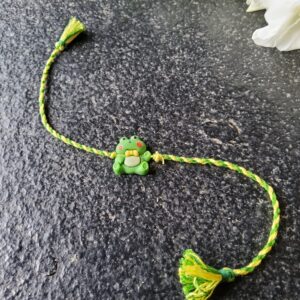 Cute green kids rakhi