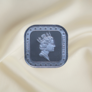 Queen square silver coin by Gift Elegantly