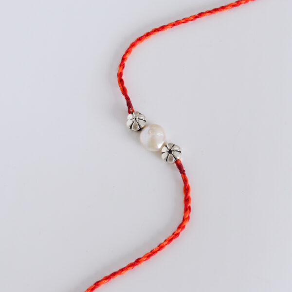 Pearl Silver Rakhi