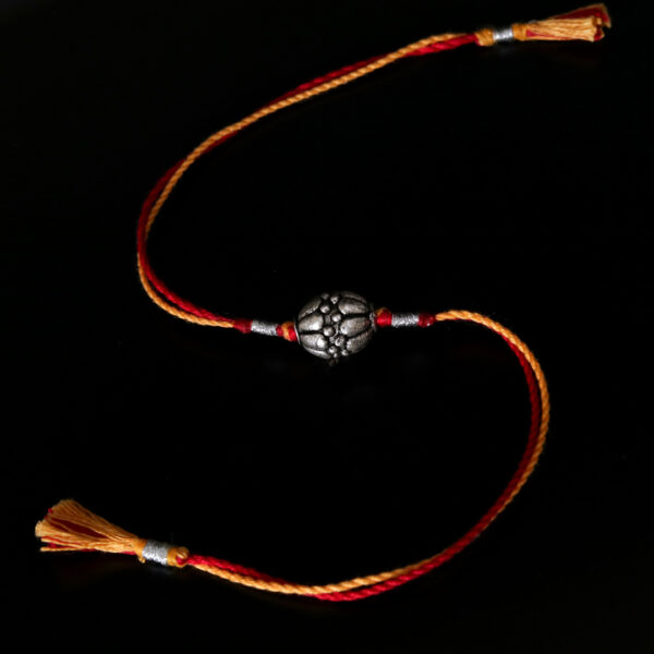 Silver Bead Rakhi