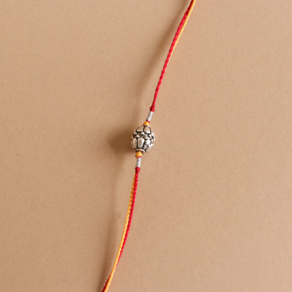 Silver Bead Rakhi