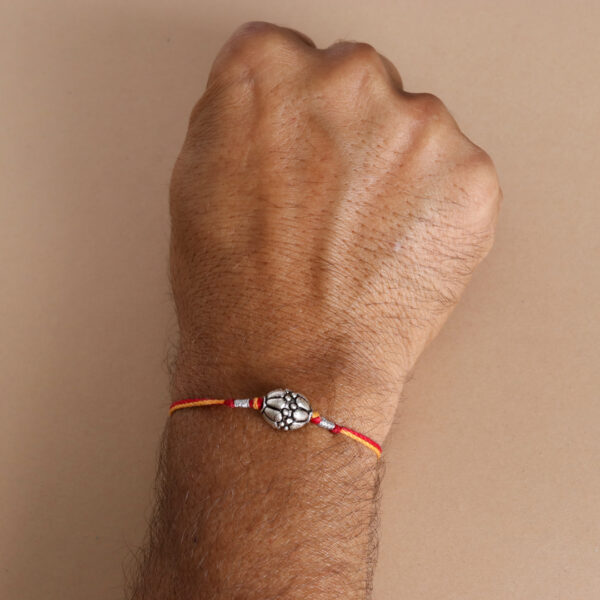 Silver Bead Rakhi