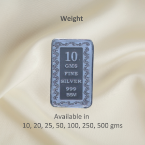 Weight rectangle silver coin by Gift Elegantly.