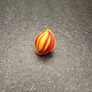 Decorative red and yellow moli thread gut nariyal for Raksha Bandhan and pooja rituals