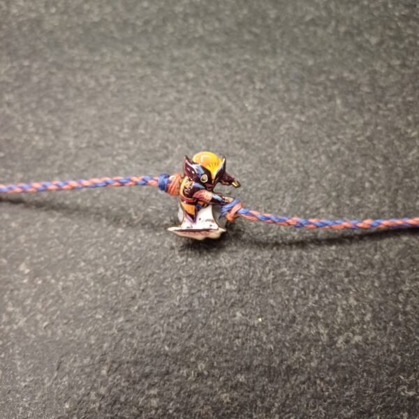 Wolverine claw cartoon rakhi with multicolour thread for kids