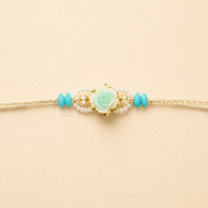 Serene Love Mint Rose Bhai Rakhi