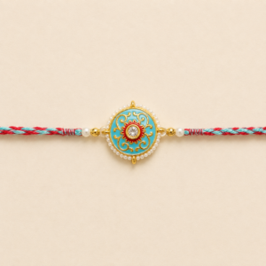 Calm Blessings Blue Mandala Bhai Rakhi
