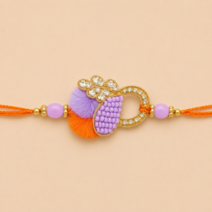Cheerful Love Purple Bhai Rakhi
