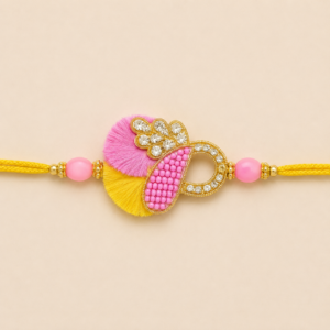 Happy Promise Pink Peacock Bhai Rakhi