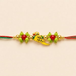 Playful Blessing Parrot Bhai Rakhi