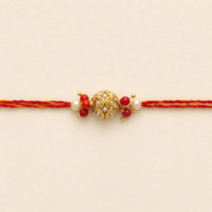 Timeless Bond Pearl Bead Bhai Rakhi