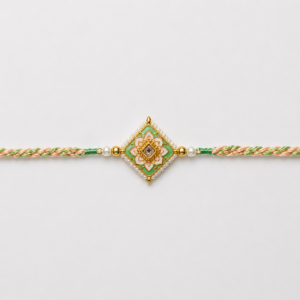Pure Affection Mint Diamond Bhai Rakhi