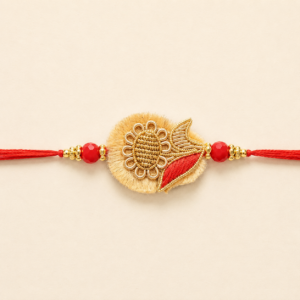 Festive Embroidered Floral Bhai Rakhi