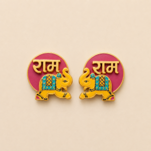Pink Ram Elephant Soon Pair