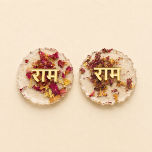 Floral Ram Resin Soon Pair