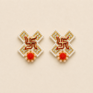 Pearl Swastik Flower Rakhi Soon