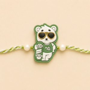 Cool Skater Bear Kids Rakhi