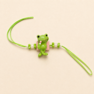 Green Frog Charm Kids Rakhi