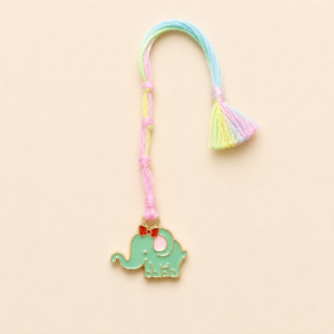 Pastel Mint Elephant Hanging Kids Rakhi