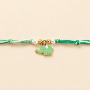 Fresh Mint Elephant Kids Rakhi