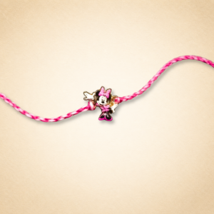 Cute Pink Bow Mouse Kids Rakhi