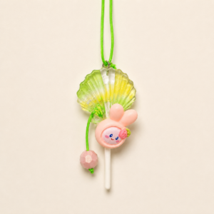 Pastel Shell Bunny Hanging Kids Rakhi