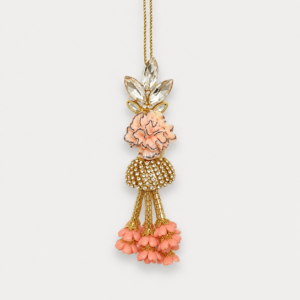 Blush Crystal Floral Bhabhi Rakhi