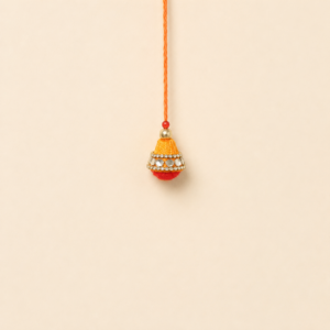 Orange Mirror Mini Jhumki Bhabhi Rakhi