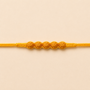 Yellow Knotted Thread Moli Rakhi
