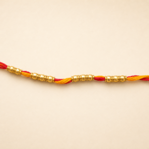 Gold Bead Traditional Moli Rakhi