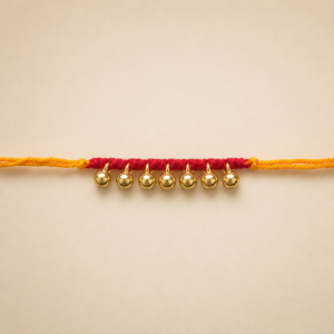 Gold Bell Charm Moli Rakhi