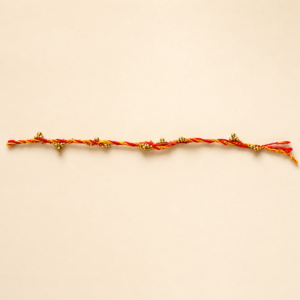 Thin Gold Bead Cluster Moli Rakhi