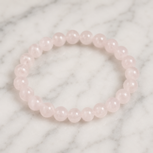 Soul Harmony Rose Quartz Edition healing bracelet featuring natural Rose Quartz gemstone beads for love, compassion and emotional harmony