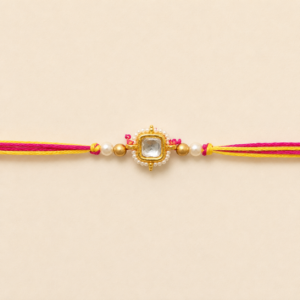 Radiant Square Kundan Bhai Rakhi