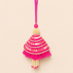 Grace Peach Pearl Jhumka Bhabhi Rakhi