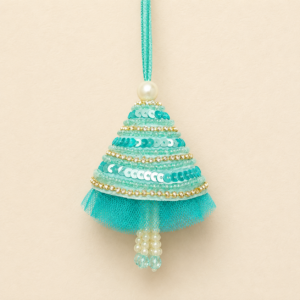 Festive Orange Pearl Jhumka Bhabhi Rakhi
