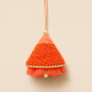 Warm Orange Crochet Bhabhi Rakhi