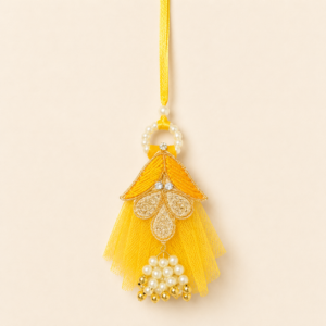 Joyful Golden Leaf Bhabhi Rakhi