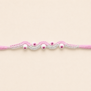Pink Evil Eye Thread Bhai Rakhi