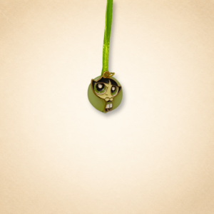 Green Cartoon Character Kids Rakhi