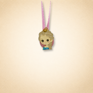 Gold Cartoon Girl Kids Rakhi