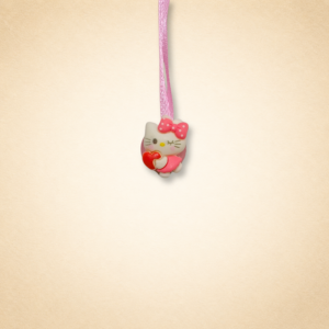 Pink Cat Heart Kids Rakhi