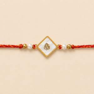 Devansh Ganesha Mother of Pearl Moli Rakhi