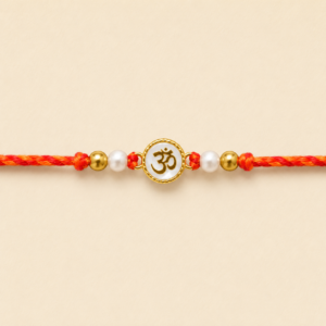 Omkara Pearl Bead Moli Rakhi
